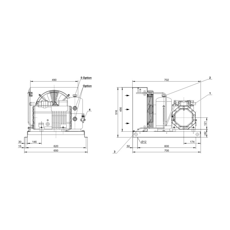 Lh E Ees Y S Bitzer Air Cooled Aggregate V Hz Y