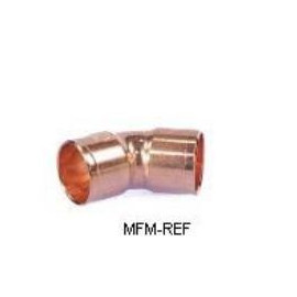 1/4 bend 45° copper int-int for refrigeration