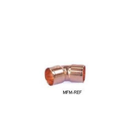 1/4 bend 45° copper int-int for refrigeration