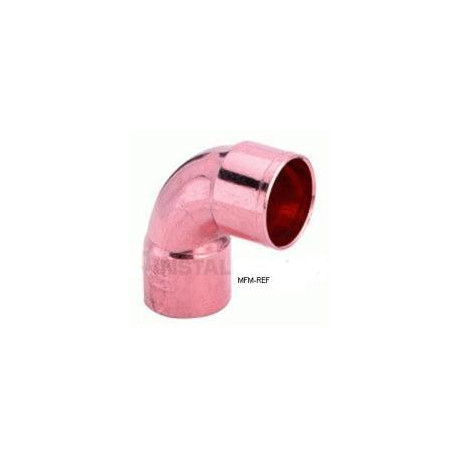 1/4 knee 90° copper internal x internal for refrigeration