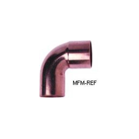 3/8 knee 90° copper int-ext for refrigeration