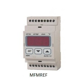 ALFA13DP VDH termostato alarme eletrônico 230V  -10°C /+40°C