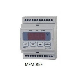 ALFANET 53 VDH termostato alarme eletrônico 230V -50°C / +50°C