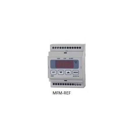 ALFANET 53 VDH termostato alarme eletrônico 230V -50°C / +50°C