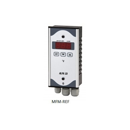 ALFA 23 VDH thermostat d'alarme électroniques 230V -50°C / + 50°C ALFA 23 VDH thermostat d'alarme électroniques 230V -50°C / + 50°C