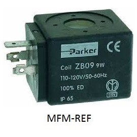 ZB09 Parker 230V 50/60 Hz Coil for Solenoid valve 9watt
