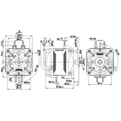 M4Q 045-EA01-75 EBMPAPS Watts de 25-ventilador axiais  230-1-50/60 Hz