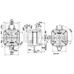 M4Q-045-CF01-75 EBM axial ventilateur puissance de sortie 16 Watts  230-1-50