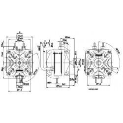 M4Q045-CF01-75 EBM-Papst axiaal ventilator motor vermogen 16Watt