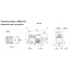 Bitzer 4TES-12Y-40P Ecoline compresor para 400V-3-50Hz. 40P 4TCS-12.2Y