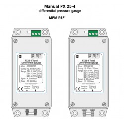 PX 25-4 VDH Type 2 verschildruksensor max druk 0,075bar 2xslangtule