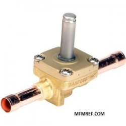 EVR20 Danfoss 22 mm Solenoid valve normally open without coil solder ODF connection 032F1260