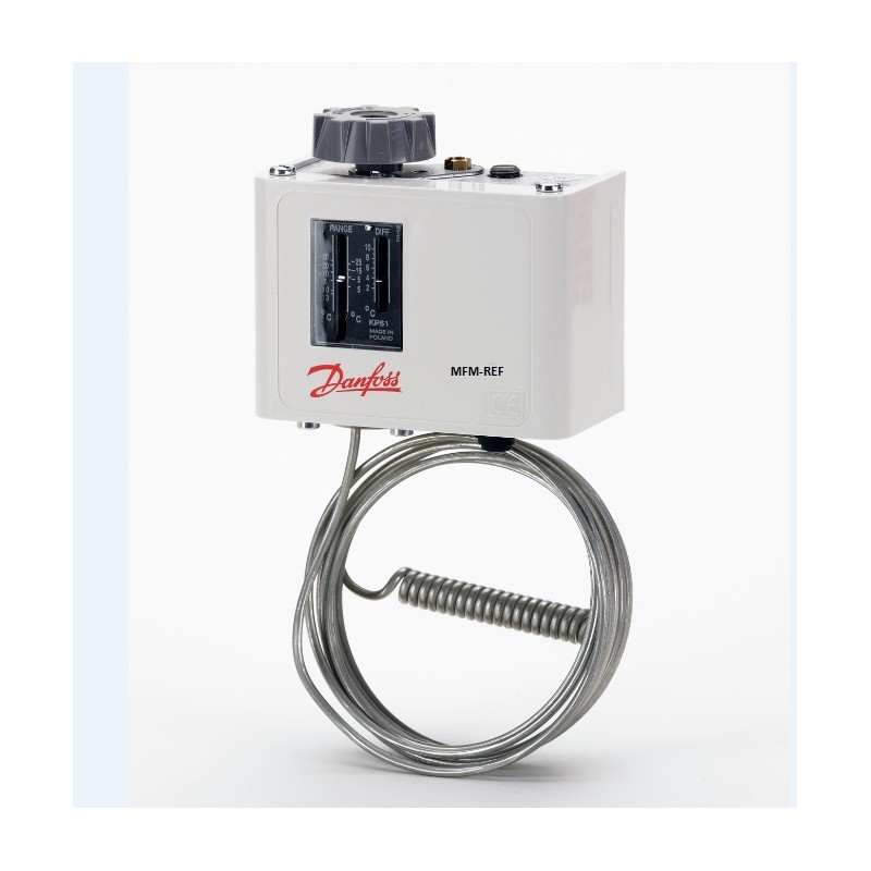 KP61 Danfoss termostato longitud 2000mm -30°C / +15 °C 060L110066