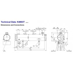 K4803T-2P Bitzer échangeur de condenseur haleur à l’eau chaude gaz