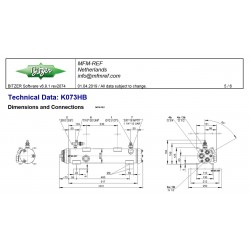 Bitzer K073HB 2P/4P água di mare de refrigeração do condensador