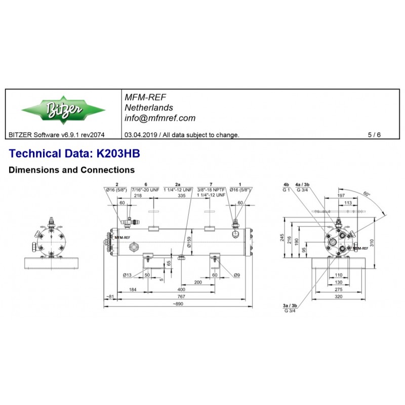 Конденсатор bitzer k203h