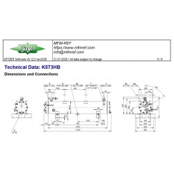 K573HB-2P Bitzer échangeur de condenseur/chaleur refroidi à l’eau chaude gaz