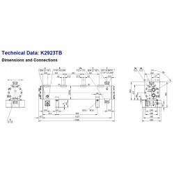 K2923TB-2P Bitzer água do condensador/trocador calor resistente de gás