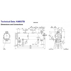 K4803TB-2P Bitzer  água de refrigeração do condensador/trocador calor