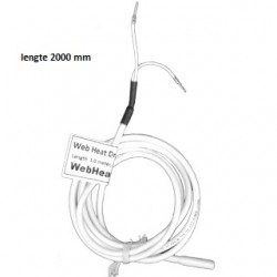 WHDR02 WebHeat cable calefactor de drenaje Longitud calentada: 2000 mm