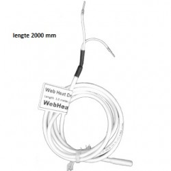 WHDR02 WebHeat égoutter le câble chauffant Longueur chauffée: 2000 mm