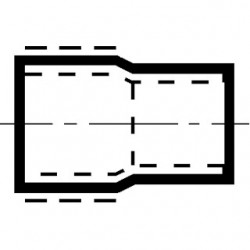 8a x 6 mm inschuifverloopsok koper uitw x inw voor koeltechniek