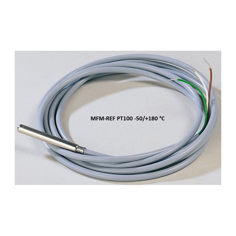 VDH SM 800/ 2m Siliconen sensor de temperatura PT100 -50°C / +180°C 810.010050