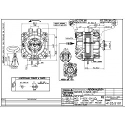 5-82CE-2010 EMI ventilator motor 10w voor koelverdampers en condensors .