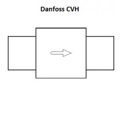 CVH10 Danfoss carcaça da válvula de controle Ø12.7 / Ø 18mm, Solda 027F1047
