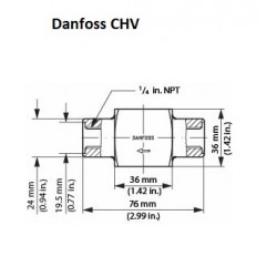 CVH10 Danfoss alloggiamento della valvola di controllo  027F1047