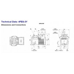 Bitzer 4FES-3Y-40S Ecoline compresor para 400V-3-50Hz Y.. 4FC-3.2Y