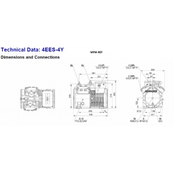 Bitzer 4EES-4Y-40S Ecoline compresor para 400V-3-50Hz Y.