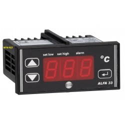 ALFANET 33 DP VDH  termostato eletrônico de alarme 230V  -10°C/ +90°C