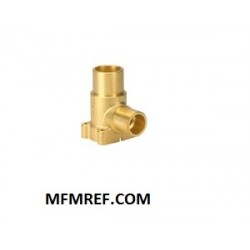 Danfoss TE5/TQ5  valve body for expansion valve, angleway, solder connections1/2 "ODF x 5/8 "ODF