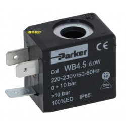 WB4.5 Parker 230V 50/60 Hz Bobina solenoide 6watt