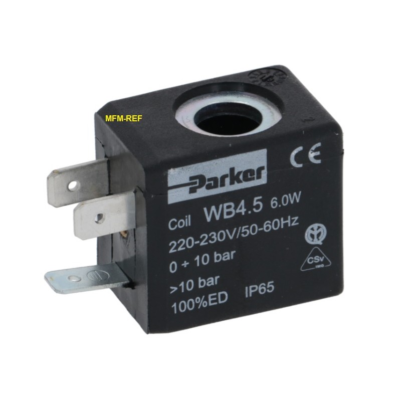 WB4.5 Parker 230V 50/60 Hz Bobina solenoide 6watt