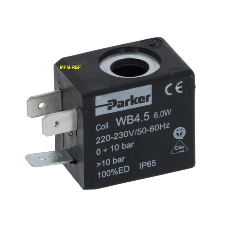 WB4.5 Parker 230V 50/60 Hz Coil for Solenoid 6watt made in Italy