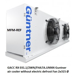GACC RX 031.1/2WN/FHA7A.UNNN Güntner enfriador aire sin descongelación