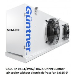 GACC RX 031.1/3WN/FHA7A.UNNN Güntner Luftkühler ohne elektris Abtauung