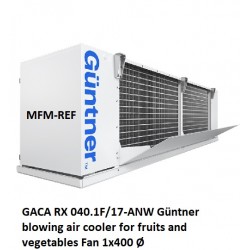 GACA RX 040.1F/17-ANW Guntner blowing air cooler for fruits-vegetables
