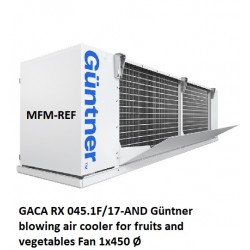 GACA RX 045.1F/17-AND Guntner a soprar refrigerador de ar para frutas e legumes