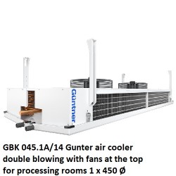 GBK 045.1A/14 Gunter Dual-Flow-Luftkühler mit Top-Flow-Ventilatoren