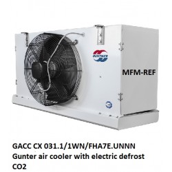 GACC CX 031.1/1WN/FHA7E.UNNN Güntner refrigerador com descongelamento