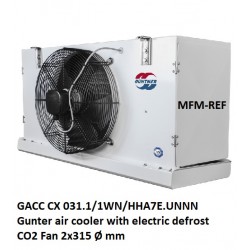 GACC CX 031.1/1WN/HHA7E.UNNN Guntner air cooler with electric defrost CO2