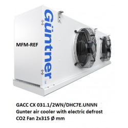 GACC CX 031.1/2WN/DHC7E.UNNN Guntner air cooler with electric defrost CO2