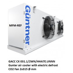 GACC CX 031.1/2WN/HHA7E.UNNN Guntner air cooler with electric defrost CO2
