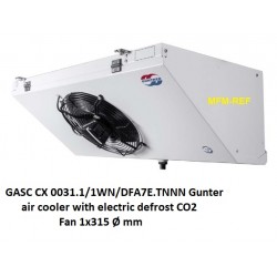 GASC CX 0031.1/1WN/DFA7E.TNNN Güntner air cooler: fin space 7 mm CO2