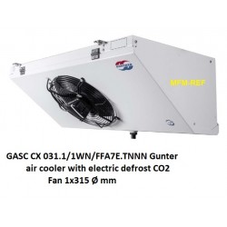 GASC CX 031.1/1WN/FFA7E.TNNN Güntner luchtkoeler lamelafstand 7 mm CO2