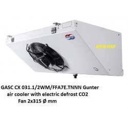 GASC CX 031.1/2WM/FFA7E.TNNN Güntner luchtkoeler lamelafstand 7 mm CO2