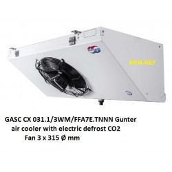 GASC CX 031.1/3WM/FFA7E.TNNN Güntner luchtkoeler lamelafstand 7 mm CO2